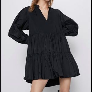 NWT Zara Taffeta Mini Dress